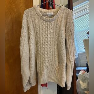 Oversized cableknit fisherman’s sweater Goodfellow brand xxl